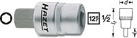 Головка с шестигранной вставкой 1/2" - 7 мм HAZET 986-7